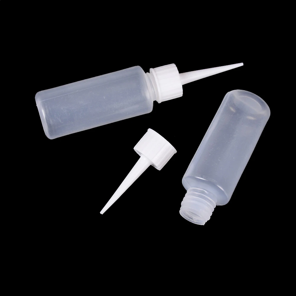 PE Squeezable Liquid Bottle Plastic Drop Bottles Needle Bottle Dropper Eye Liquid Container Empty Dropper 2Pcs 50ml