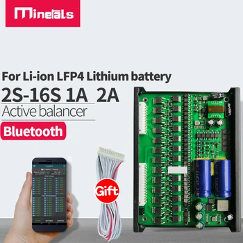 JK Balanceador ecualizador Activo inteligente 2s 3s 4s 5s s 6s 7s 8s 8s 9s 10s 12 13 14 15 16s Li-Ion lfp4 1a 2a para batería de litio 1