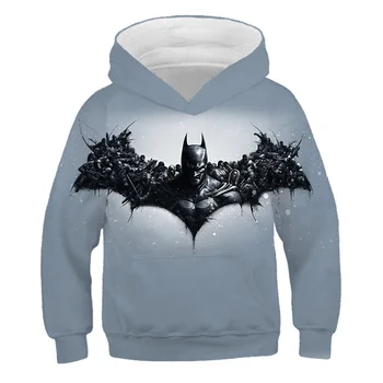 

2019 new batman hot sale 3d hoodies sweatshirts Superhero kids cosplay Avenger boys and girls hoodies