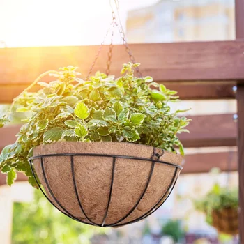

Handmade Pendant Flower Basket Wall Hanging Plant Hanging Basket Flower Pot Garden Balcony Decoration Plant Flower Pot