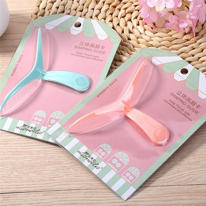 NEW Reusable Stereo Correct Thrush Template Eyebrow Shaping Card Tool Eyebrow Stencils Kit Shaping Template Helper Grooming Card