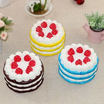 

Simulation food birthday cake model slow rebound props sample decoration