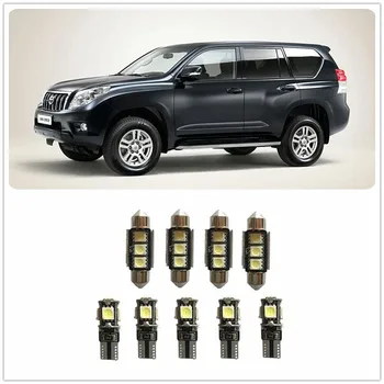 

9PCS White LED Interior Package kit For Toyota Supra Spacia Solara Sienna Sequoia Prius V Highlander 1990-2019