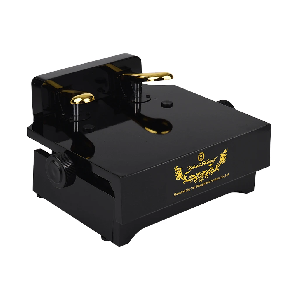 Black Piano Pedal Extender Bench for Kids with 2 Pedals Adjustable