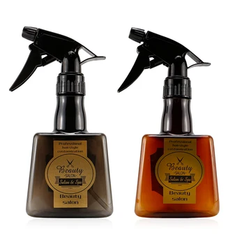 

300ML Plastic Translucent Classic Fine Mist Spray Bottle Adjustable Nozzle Hairdressing Accessories Water Sprayer For Hair Salon