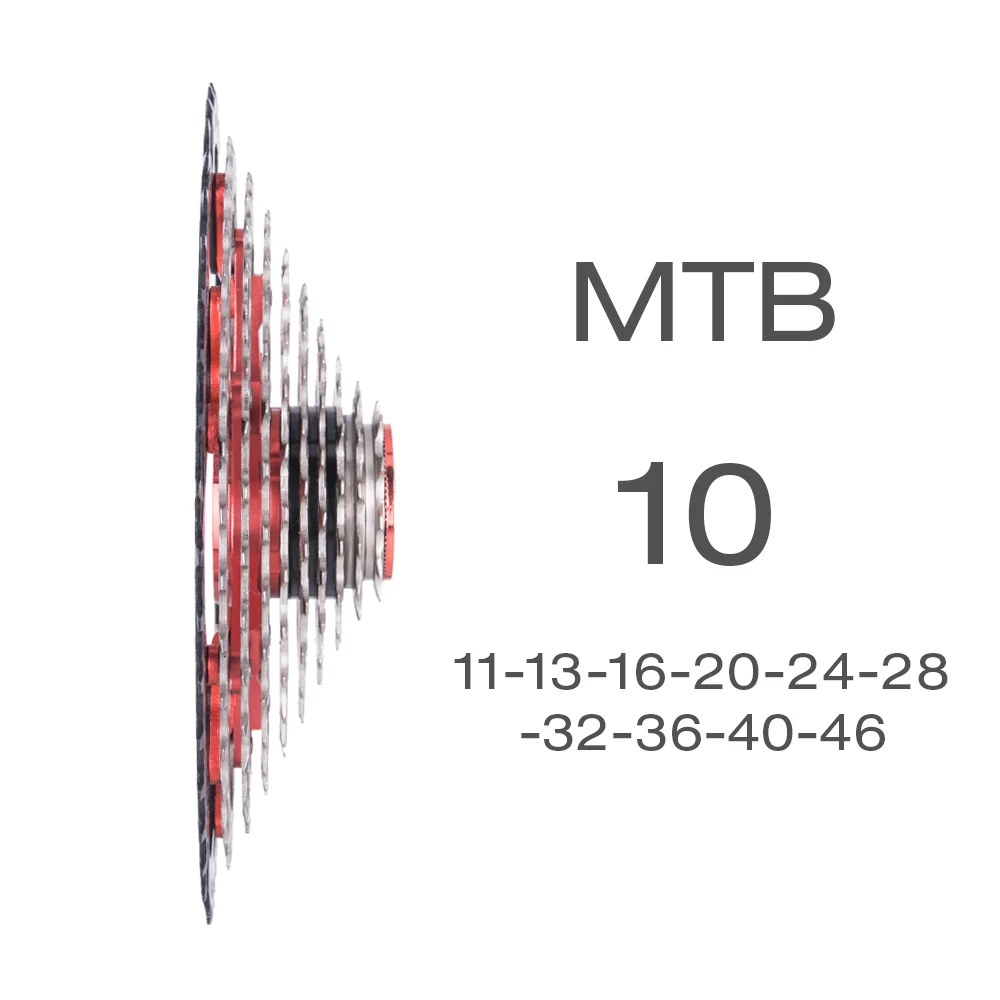 MTB 10s кассета 11-46T Звездочка кассета широкое соотношение свободного хода для горного велосипеда M590 M6000 M610 M780 X7 части свободного хода