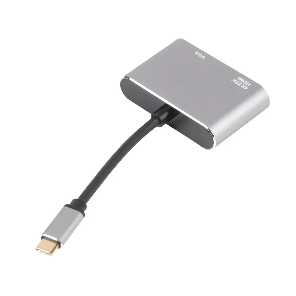 USB C к HDMI 4K VGA адаптер USB 3,1 type C USB-C к VGA HDMI видео конвертеры концентратор для Macbook Pro samsung Galaxy для huawei