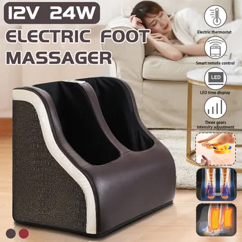 

New Electric Heating Foot Massage Device Reflexology Shiatsu Foot Massage Machine Leg Feet Pain Relief Massager Physiotherapy