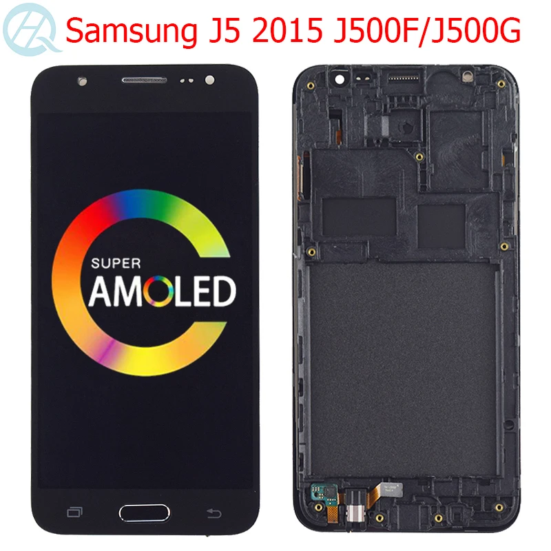 Оригинальный ЖК дисплей J500F для Samsung Galaxy J2 2015 с рамкой 5 0 дюйма SM J500G J500H J500FN