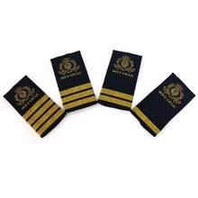 Новое поступление в стиле милитари корона вышивка золотой нитью, пилотам, капитанам, колёсный рубашки топы значок 1/2/3/4 золотые слитки эполеты для униформы аксессуары