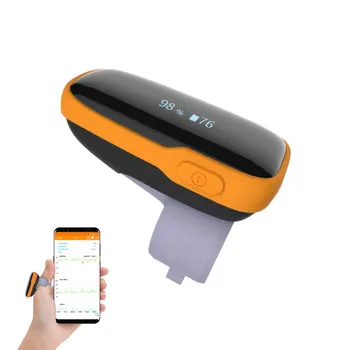 

WearO2 Pulse Oximeter Blood Oxygen Saturation Heart Rate Monitor with Vibration Alarm and Health Report