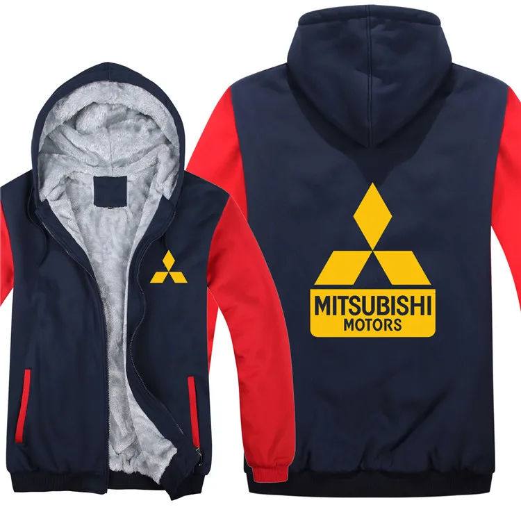 Mitsubishi, толстовки, мужская куртка, зимняя, высокое качество, для мужчин, повседневная, шерсть, подкладка, флис, Mitsubishi, мужские толстовки с капюшоном