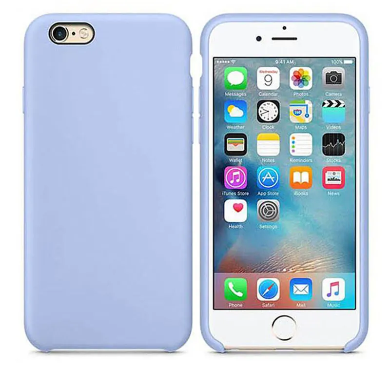 15 Роскошный Официальный жидкий силиконовый чехол для телефона для iPhone X XS Max XR 11 Pro 7 8 6 6S Plus с логотипом, однотонный чехол из ТПУ - Цвет: 15