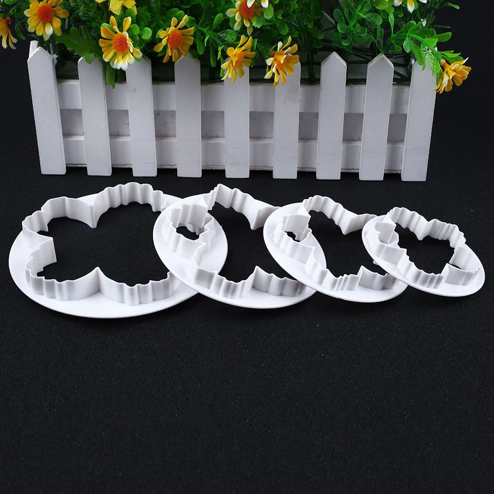 DIY Practical Decorative Kitchen Supplies Cookie Mold Baking Tools Peony Petals Cake Cutter Biscuits Easy Clean Durable