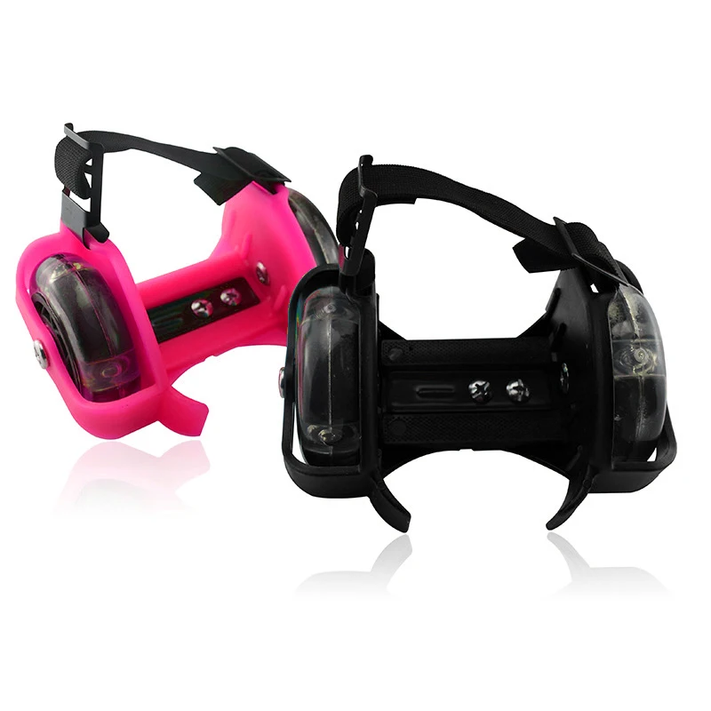 

Colorful Flashing Roller Whirlwind Pulley Flash Wheels Heel Roller Adjustable Simply Roller Skating Shoes for kids Adult