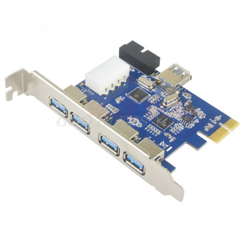 5 Порты PCI-E карта PCI Express USB 3,0+ 19 Pin разъем 4 Pin адаптер для Win