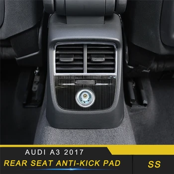 

For Audi A3 2017-2019 Car Styling Rear Seat Back A/C Vent Air Outlet Trim Cover Frame Sticker Interior Accessories