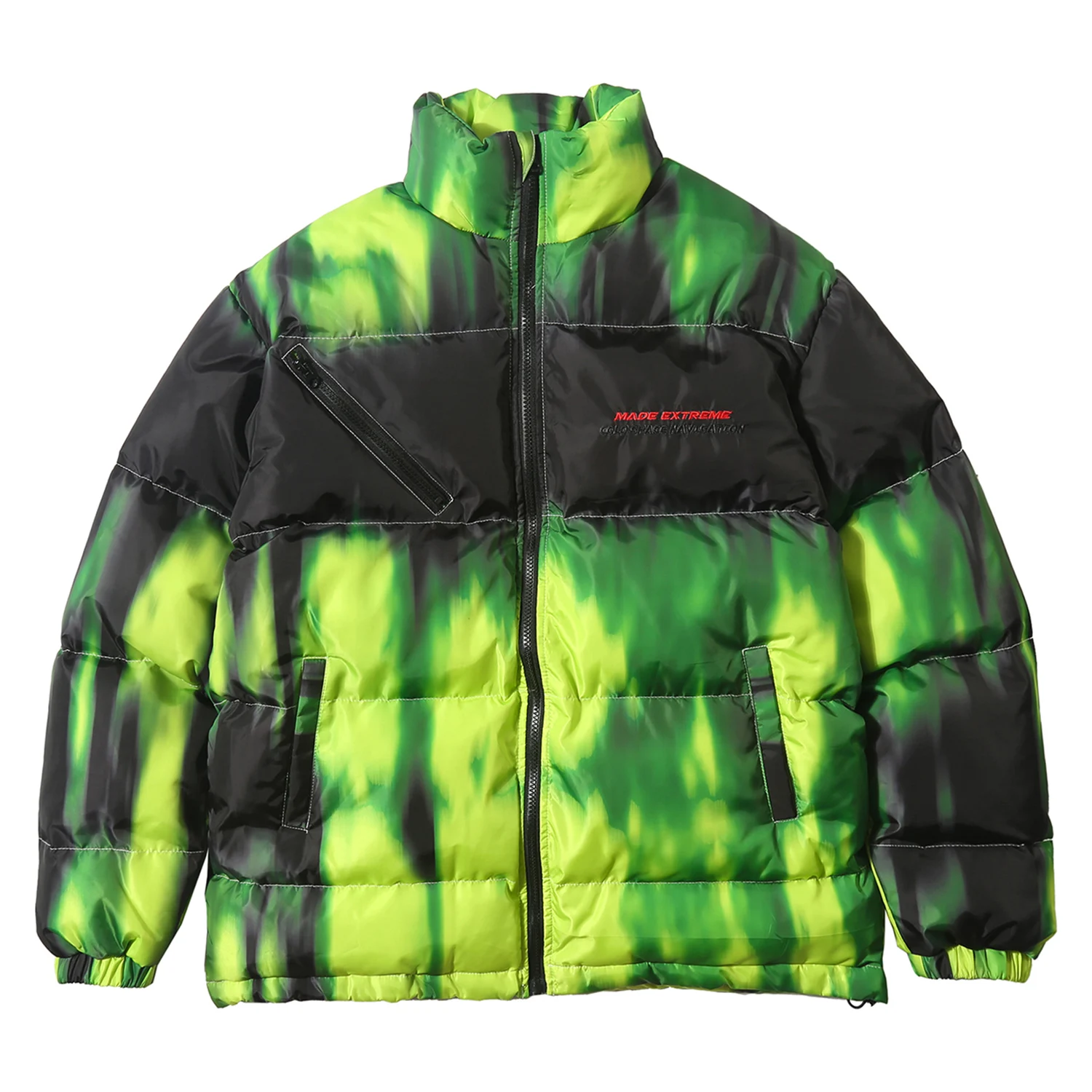 Aelfric Eden хип-хоп граффити Tie Dye толстые мягкие парки уличная Harajuku зима хипстер панк Рок Повседневная ветровка куртка