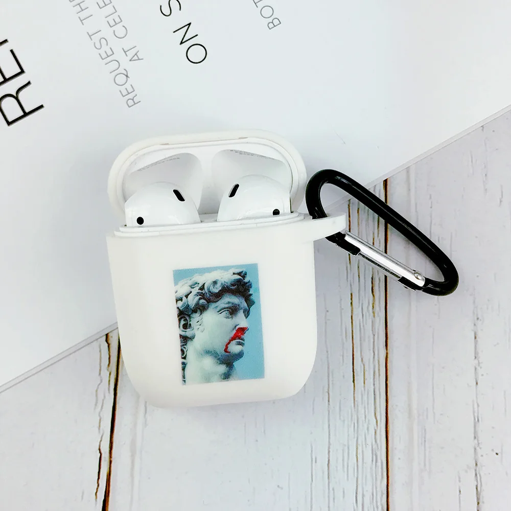 EJTWHI077 Классный чехол для Apple airpods чехол со смешными героями из мультфильмов статуи искусство Беспроводной Bluetooth наушники чехол для переноски 1/2 Мягкая Зарядка чехол s - Цвет: EJTWHI077
