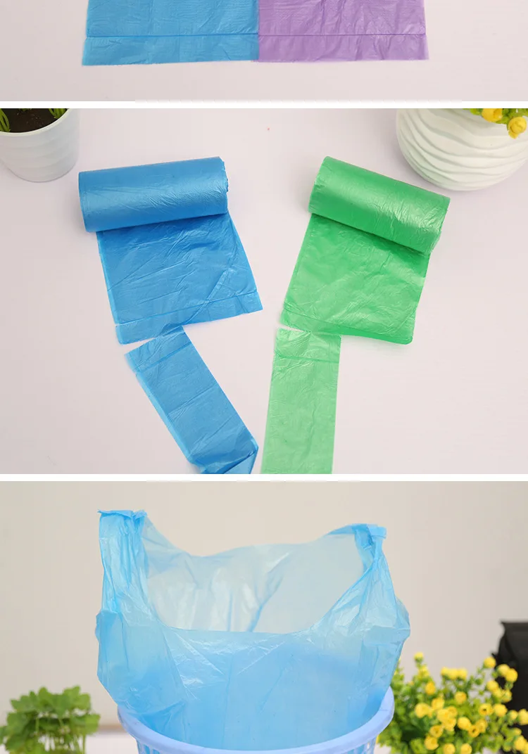 098 Point Break-Thick Household Kitchen Hand Vest Style Garbage Bag Large Size Garbage Bag 30
