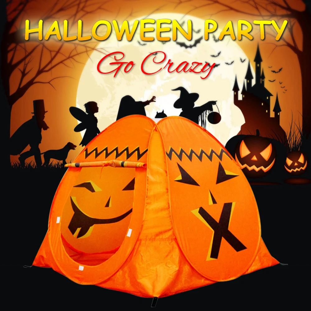 Hallo-ween Pump-kin детская палатка для помещений, для праздника, вечеринки, для детей, для помещений, для улицы, аксессуары для кемпинга