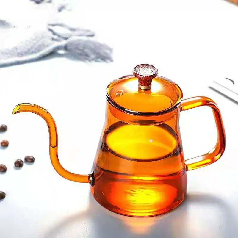 600ml YRP кофеварка, стеклянный кофейник, многоразовый фильтр v60 для эспрессо, чайник, инструменты бариста, кухонные аксессуары, капельница для кофе - Цвет: 600ml