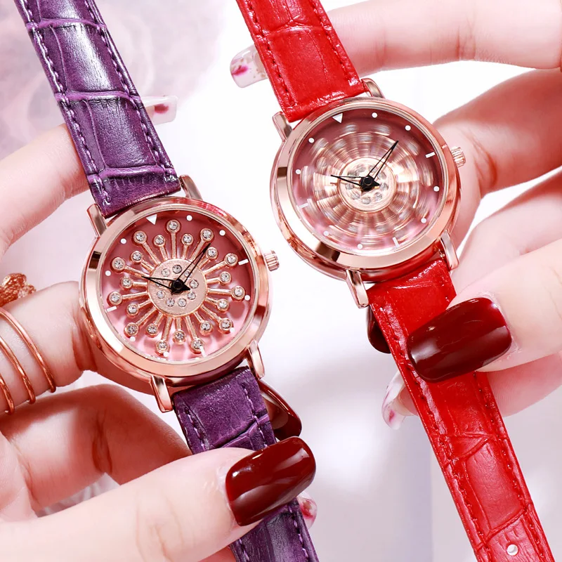 

VOHE Women Fashion Luxury Leisure Leather Stainless Steel Quartz Watch Fashion lady belt watches