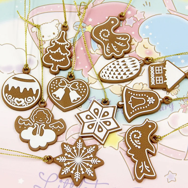 Manufacturers Direct Selling Christmas Tree Accessories Decorative Items Polymer Clay Pendant Ginger People Cake Snowman Polymer