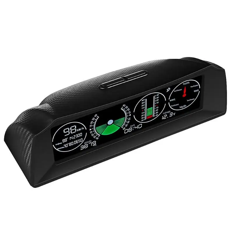 VODOOL gps GO-2 многофункциональный автомобильный измеритель наклона калибровочный Спидометр компас инклинометра высотное напряжение дисплей сигнализация