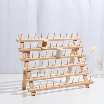 

Home Type 30 Axis Frame Folding Spool Rack Sewing Thread Bobbin Storage Rack Can Be Placed On The Table Or Hanging On The Wall