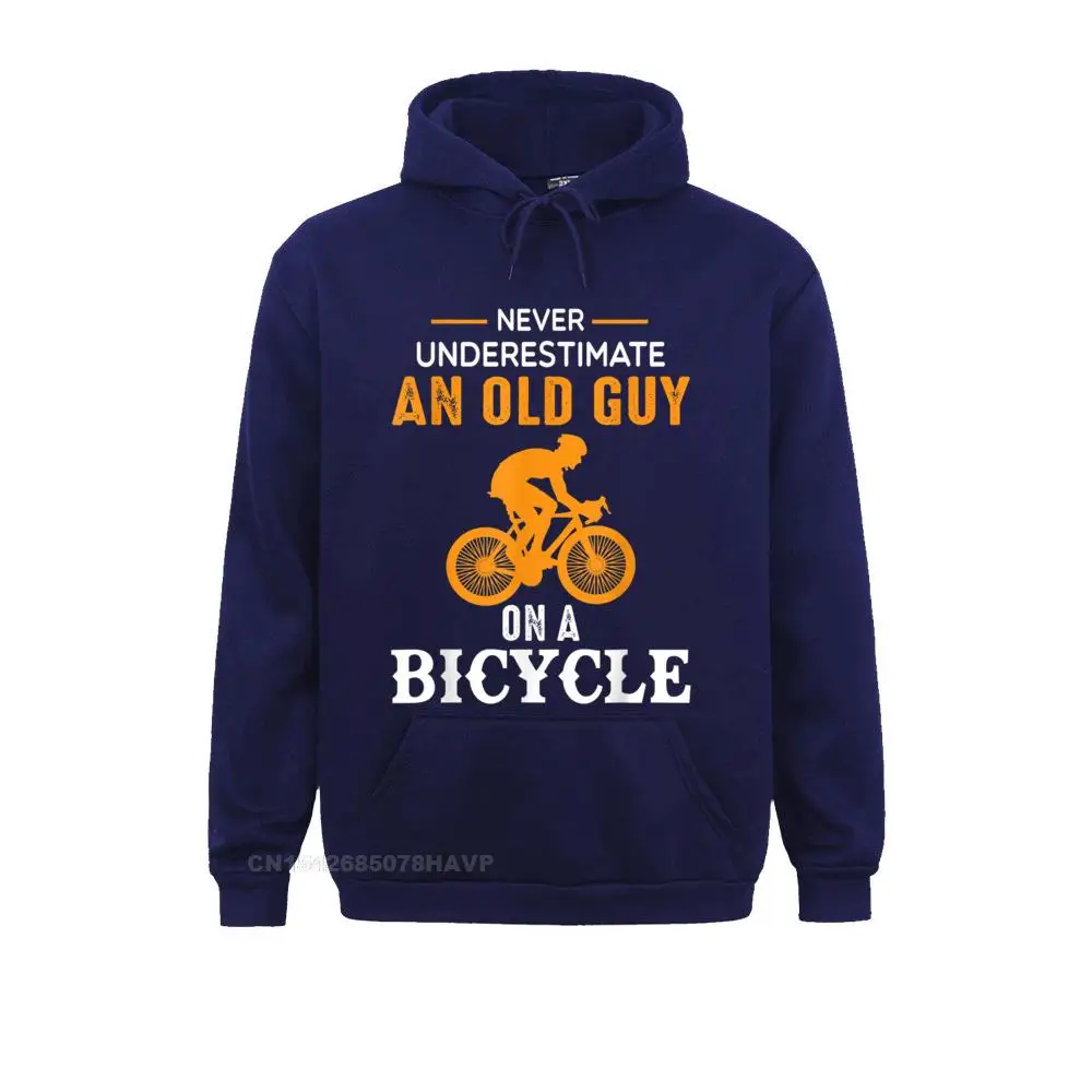Simple Style Never Underestimate An Old Guy On A Bicycle - Funny Cycling T-Shirt__531 Men's Sweatshirts Cheap April FOOL DAY Long Sleeve Hoodies Hoods Never Underestimate An Old Guy On A Bicycle - Funny Cycling T-Shirt__531navy