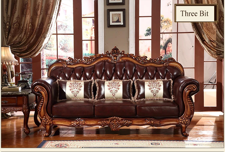 Гостиная современный кожаный диван европейский секционный диван w70856