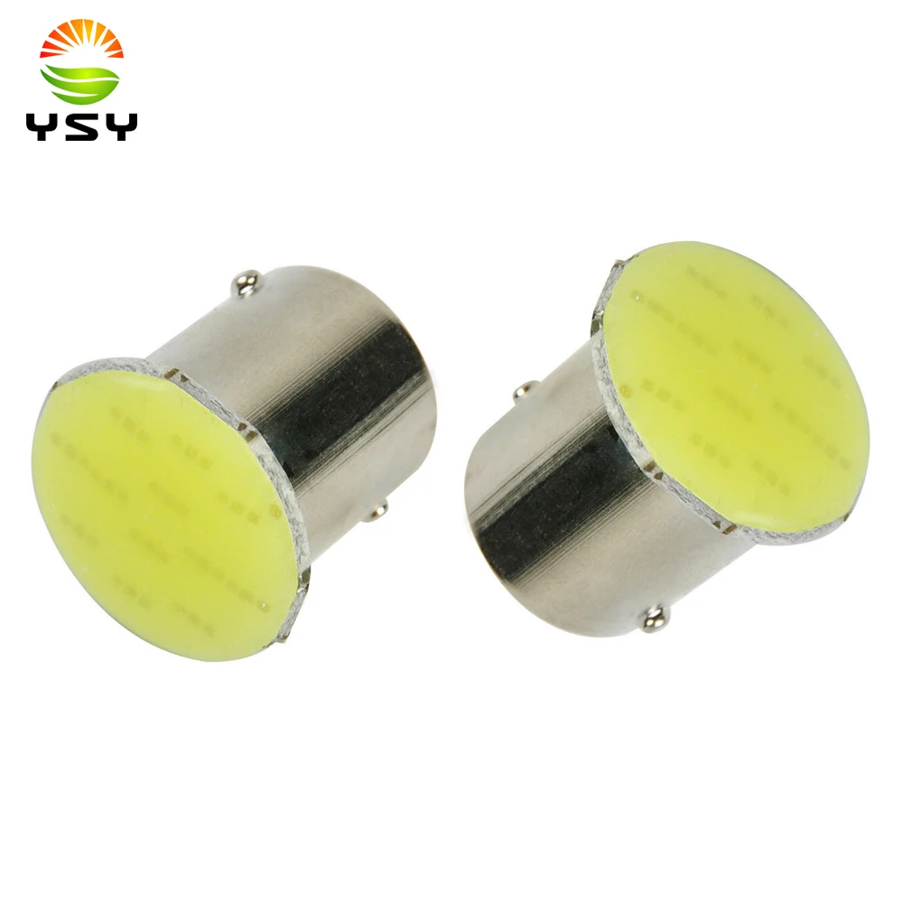 YSY 100 шт. S25 COB 3 Вт лампа светодиодный светильник P21W 12SMD светодиодный автомобильный тормозной задний сигнал поворота парковочный фонарь заднего хода резервная лампочка лампа