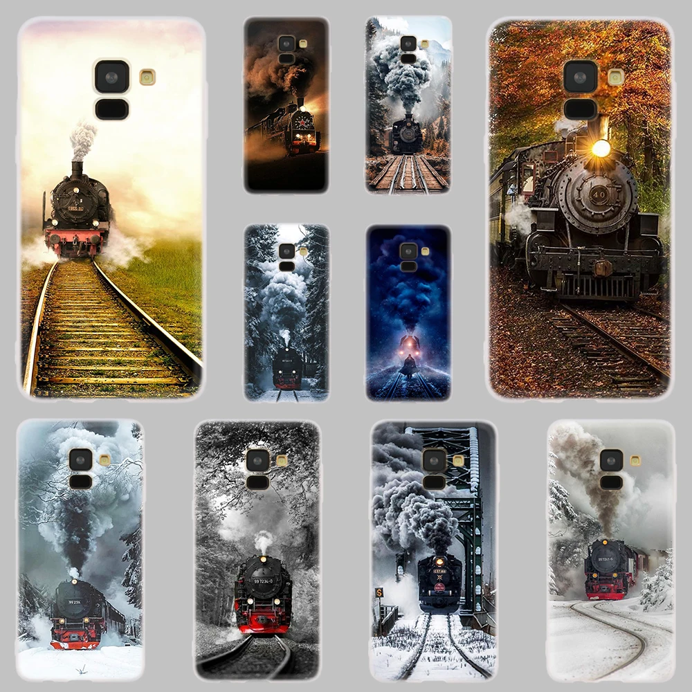 Phone case For Galaxy A10 A30 A40 A50 A60 A70 A80 A90 A6 A8 Plus 2018 2017 2016 train | Мобильные телефоны и аксессуары