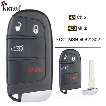 Keyforkess 433MHz 4A Chip M3N-40821302 P/N: 68250341 AB AC AD AA Smart Remote Key Fob per Jeep Compass Trailhawk 2017-2022