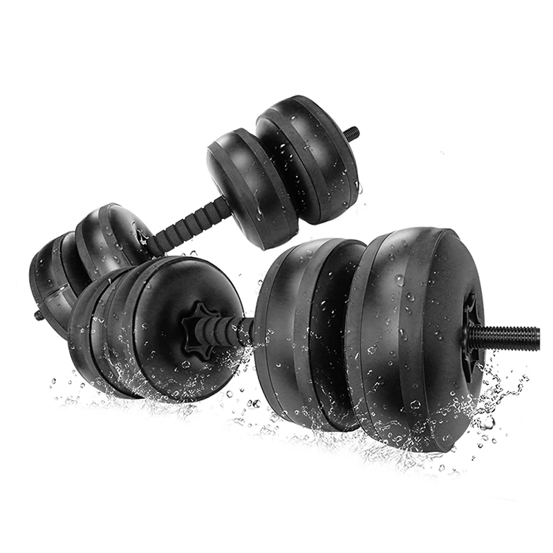 

HKG Water-Filled Dumbbell Heavey Weights Adjustable Set Workout Exercise Fitness Equipment for Gym Home Bodybuilding