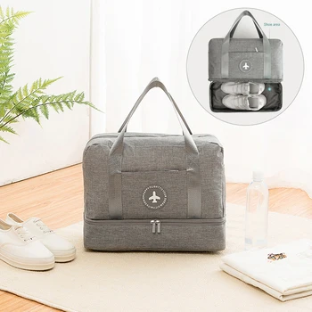 

Portable Travel Shoes Bags Unisex Waterproof Wet Dry Separation Sport Zipper Pouch Luggage Storage Accessories Supplies Stuff