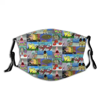 

Spongebob Mouth Face Mask Spongebob Meme Collage Facial Mask with 2 Filters Kawai Nice for Adult Mask