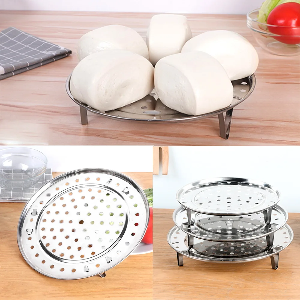 NICEYARD ThreeLegged Cooking Tool Food Steaming Baking Roasting Round Steamer Rack Steaming Stand Dumpling Tray Steamer Shelf