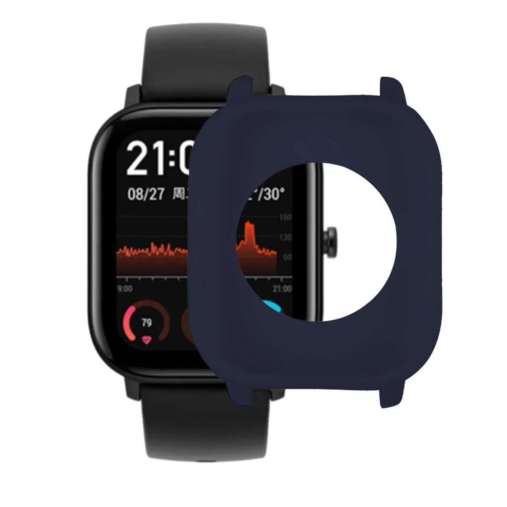 Чехол-накладка силиконовая рамка Защитная Для Xiaomi Huami Amazfit GTS Watch умные часы аксессуары на замену