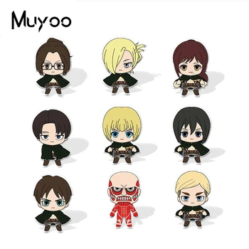 

New Attack on Titan Anime Acrylic Resin Epoxy Lapel Pin Eren Armin Colossal Titan Acrylic Clothing Badge Pins