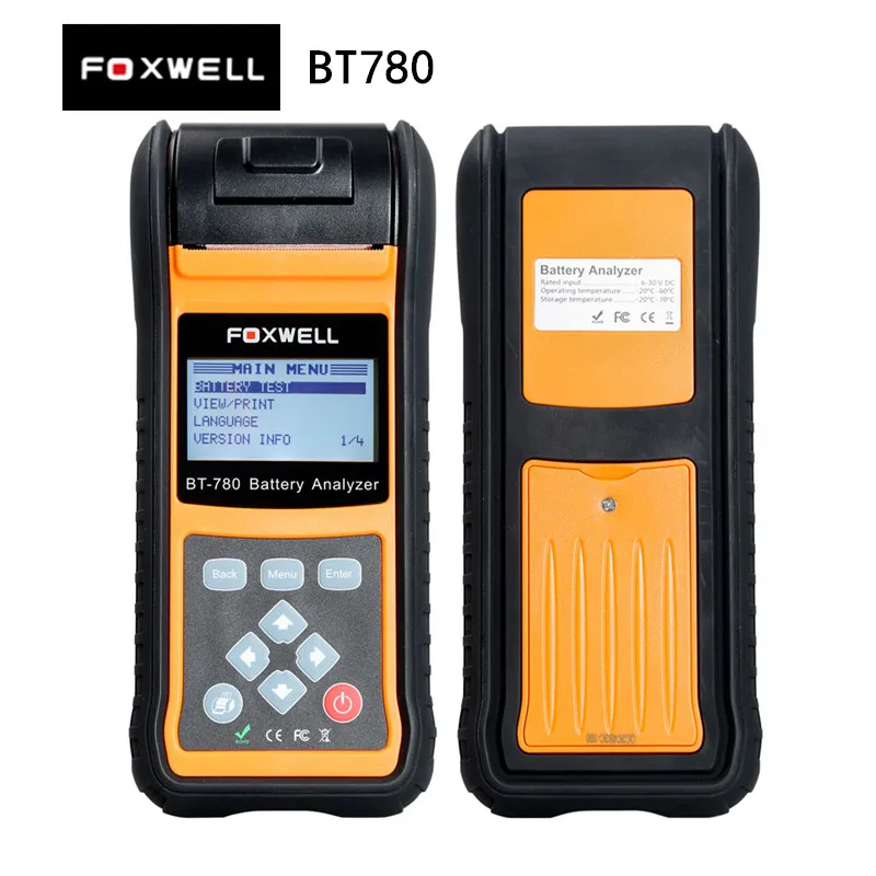 

Foxwell BT780 BT-780 Battery Analyzer with Built-in Thermal Printer