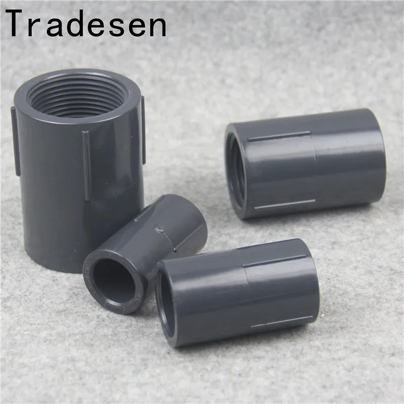 

1pc 1/2"~1 1/2" Female Thread Hi-Quality UPVC Direct Connector Garden Water Pipe Connectors Irrigation Tube Joints