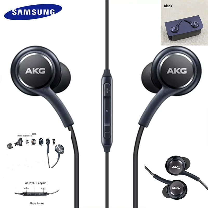 Наушники вкладыши AKG EO IG955 3 5 мм/Type c с микрофоном проводная гарнитура для SAMSUNG Galaxy