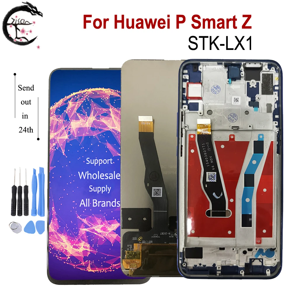 6 59 &quotЖК монитор для Huawei P Smart Z ЖК дисплей с рамой STK LX1 сенсорного экрана