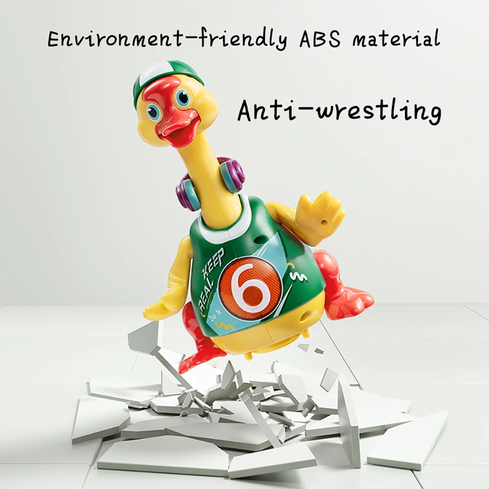 BC Babycare Baby Dance&Sing Duck Intelligent Talking Movable Hip Hop Swing Goose Toys Rattles Educational Music Electronic Toy 4
