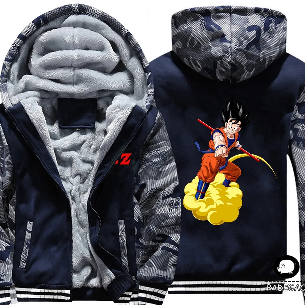 10 цветов осень зима куртки аниме DRAGON BALL Сон Гоку мужская модная уличная одежда флисовая толстовка мужская спортивная куртка - Цвет: 9