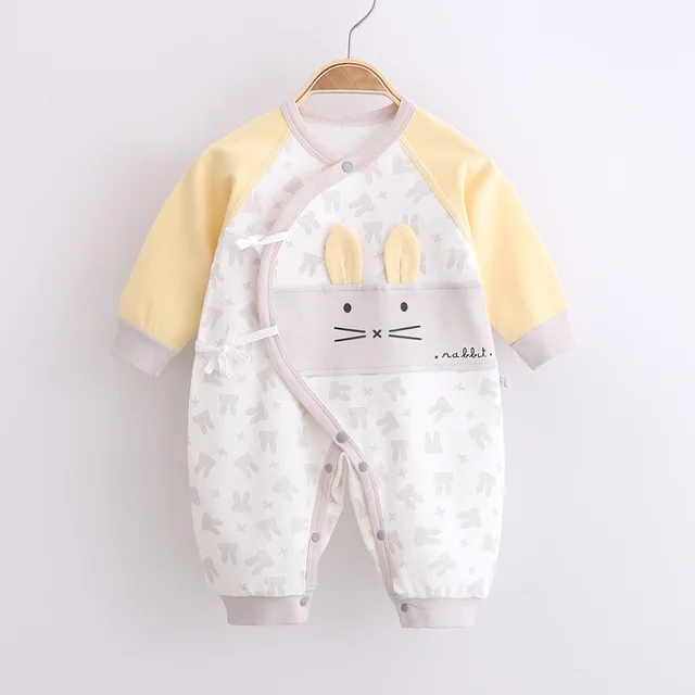 Baby One-Piece Suit Newborn Clothes Baby Autumn Cotton Long-Sleeved Baby Girl Boneless Rompers toddler girl Spring clothes 05