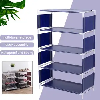 

Shoe Rack DIY Slipper Space Save Shoes Hanger Shoe Shelf Convenient Multi-Storey Home Organization Household Supplies Creative