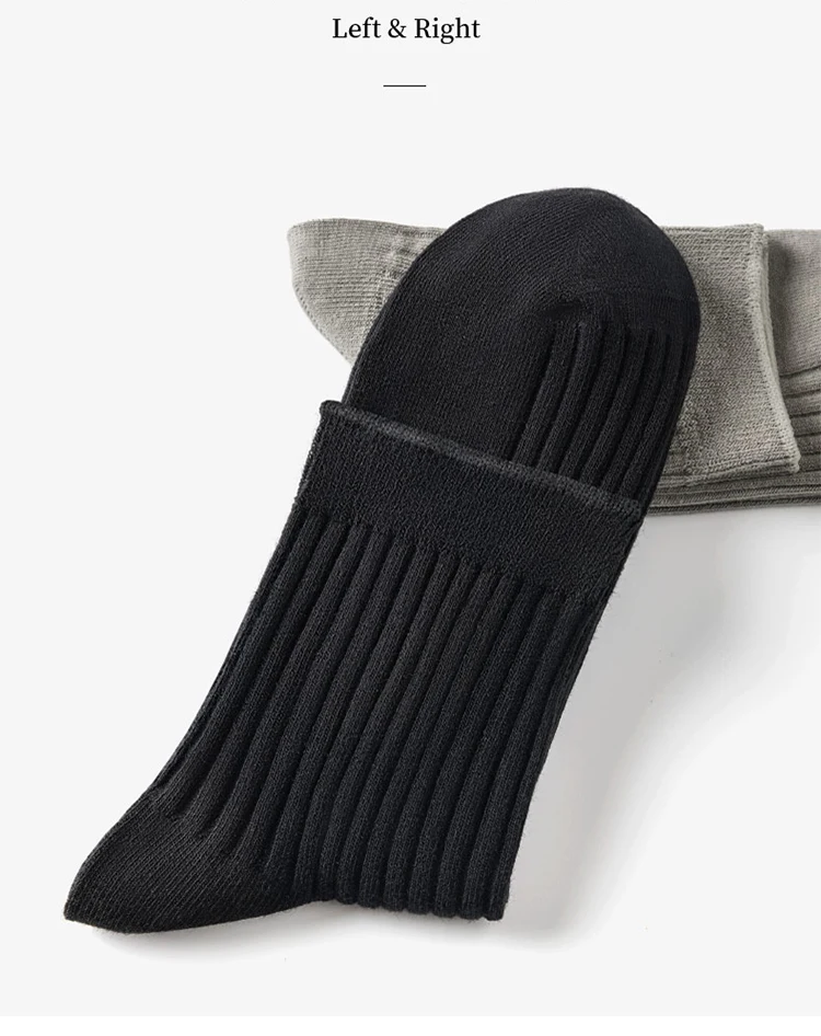 Высококачественные мужские носки из чесаного хлопка, большие size43-46Thicken, осенне-зимние теплые Компрессионные носки для мужчин, подарок